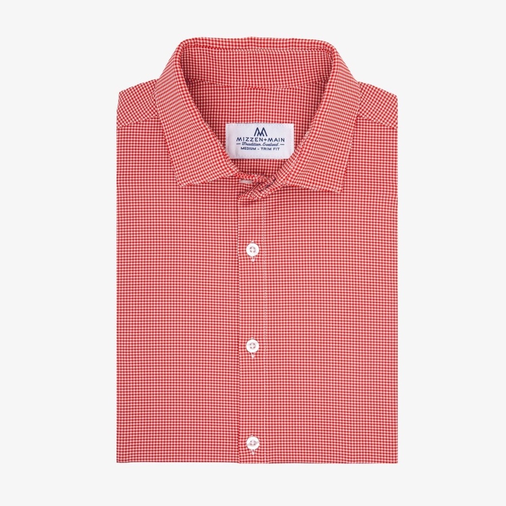 Red Gingham Mizzen + Main Spinnaker Shirt